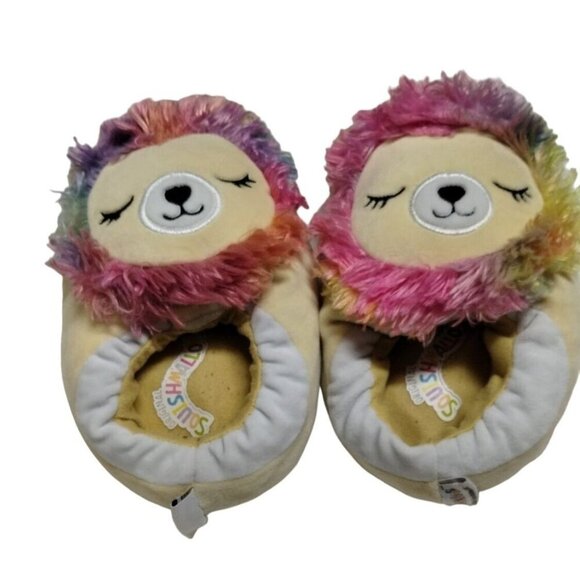 Squishmallows Kids Rainbow Lion Slippers Size 13 -‎ 1 - Picture 1 of 8